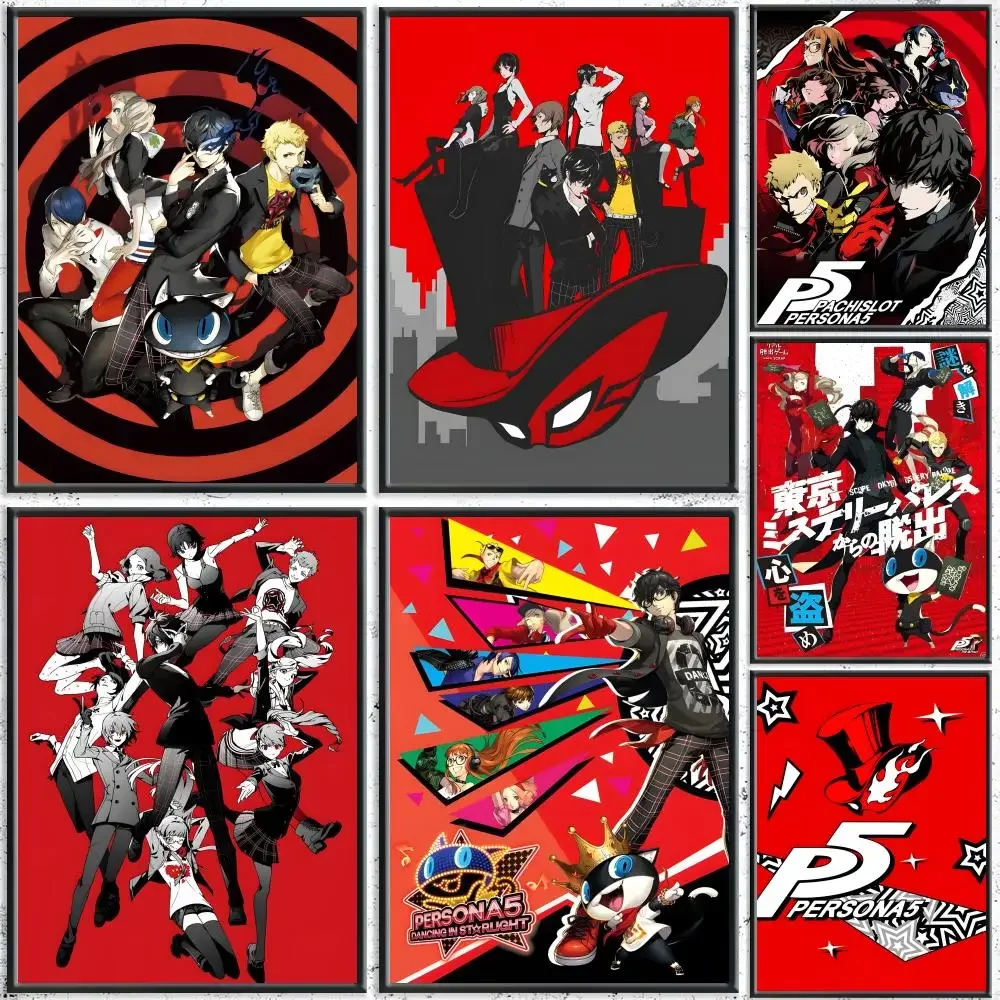 Classic Anime P-PersonaS Painting Calligraphy HD Canvas Poster Crease Free Waterproof All Space Wall Decor