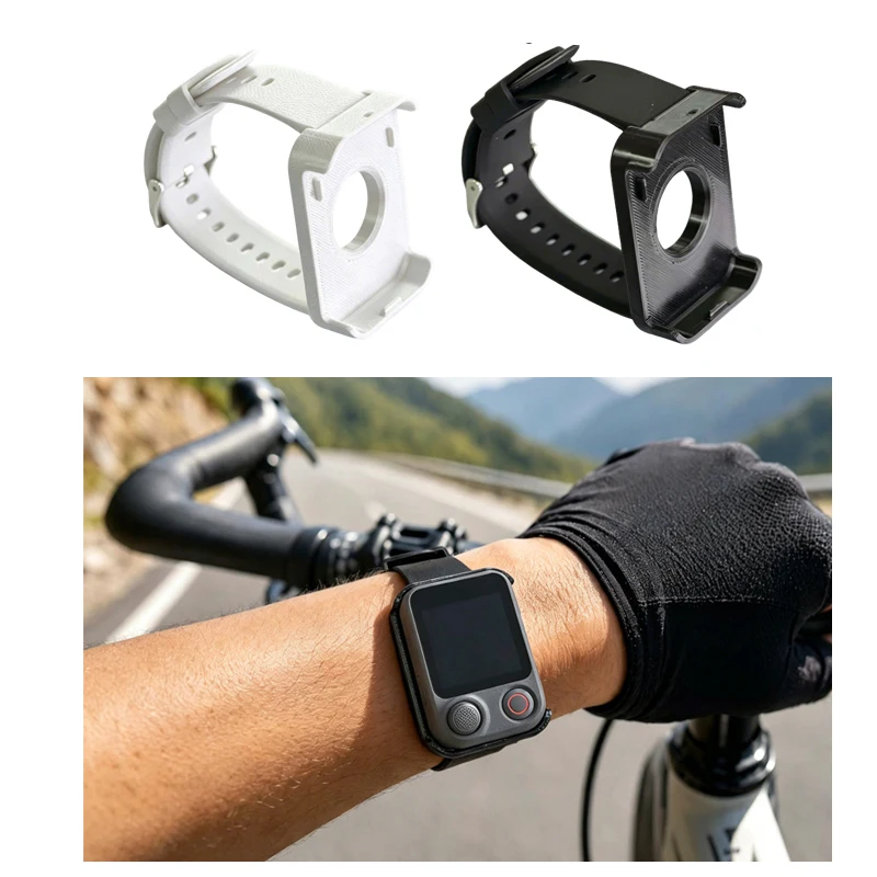 1PCS For DJI Pocket 4P Camera Watch-Style Mount with Silicone Strap Quick-release Wrist-Mount Bracket for Cycling POV Monitoring