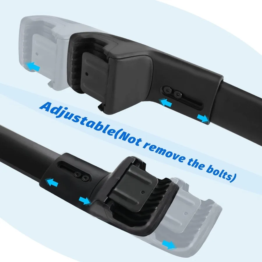 قضبان متقاطعة لرف السقف قابلة للقفل متوافقة مع 20192025 Subaru Ascent فقط للقضبان الجانبية المرتفعة بسعة تحميل 200 رطل من الألومنيوم