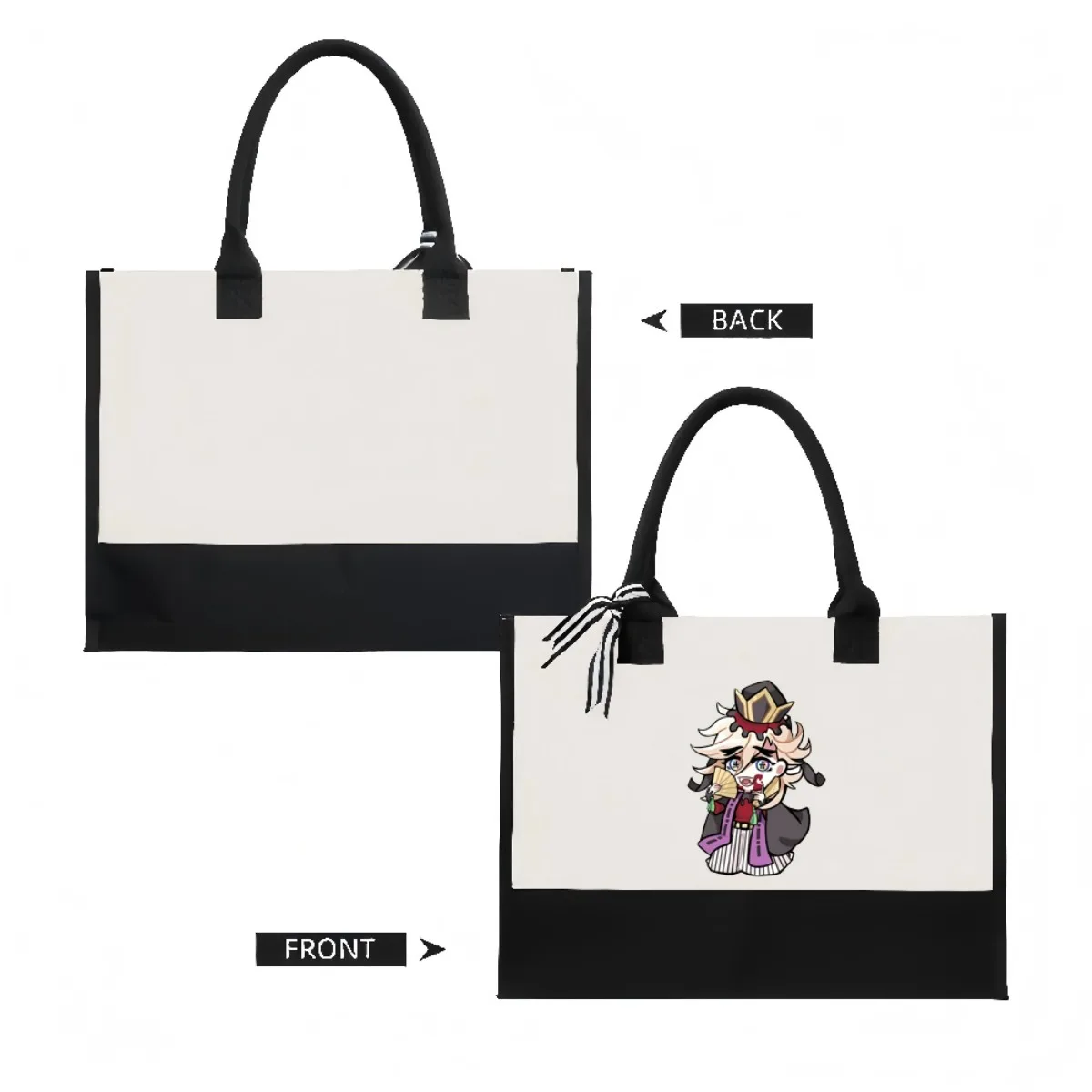 تشيبي أما 2026 جديد وصول موضة عملية واسعة حقيبة حمل قابلة لإعادة الاستخدام نمط طباعة 2 لهجة الثقيلة حقيبة كتف كبيرة ل #2