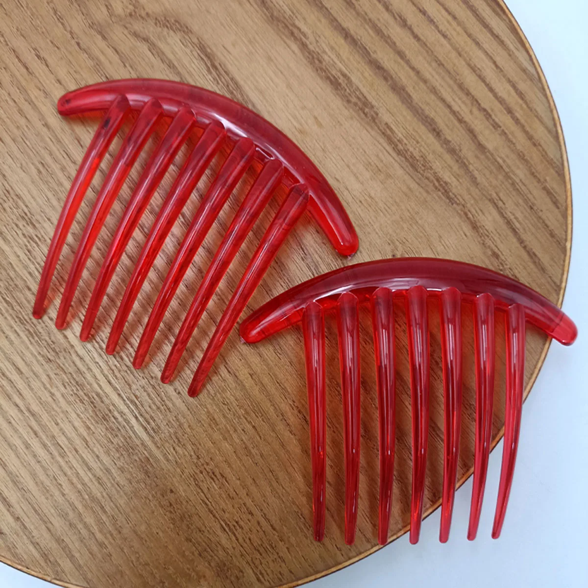 2/8 PCS 7 Zähne PC Material Kunststoff Haarkämme Kopfschmuck Kamm mit Zähnen Einsatz Kamm Dame Haarschmuck – Detail 6