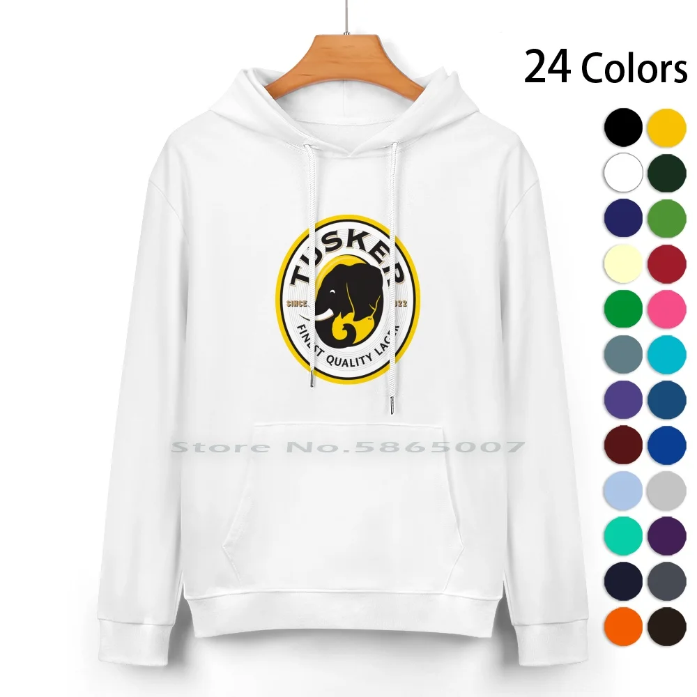 Elephant Tusker Cotton Hoodie Sweater 24 Colors Cool Tusker Lager Tuskers Ivory Kenyan Beer Ale Drunk Brewery Drink 2021 100%