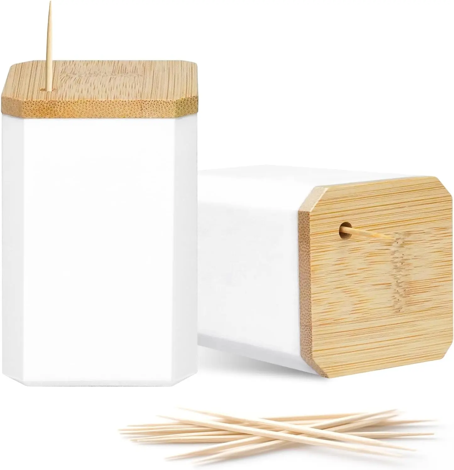 

2-Pack Toothpick Holders with 3000 Picks for Food, Cocktails, and DIY Crafts