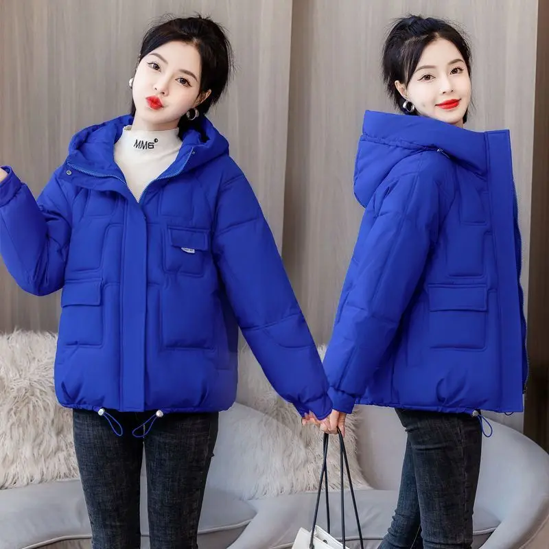

New Winter Jacket Women's Parkas Thicken Overcoat Parka Down Cotton Coat Bread Clothes Korean Version Loose Outwear