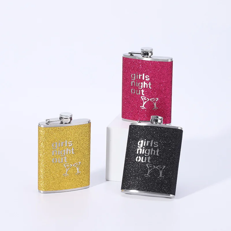 8OZ Stainless Steel Hip Flask Mini Whiskey Liquor Pocket Flask for Women Hidden Alcohol Container for Girls