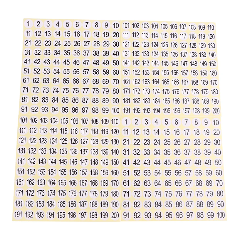Étiquette autocollante numéro de vernis à ongles 1-200, 15 feuilles, bouteille de colle pour vernis Gel, rouge à lèvres, pointe d'affichage, marque de numérotation, outil de manucure