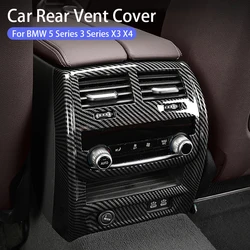 Car Rear Air Conditioning Vent Cover A/C Protector Frame Car Conditioner Outlet Sticker For BMW G20 G30 X3 X4 G01 G02 3 5 Series