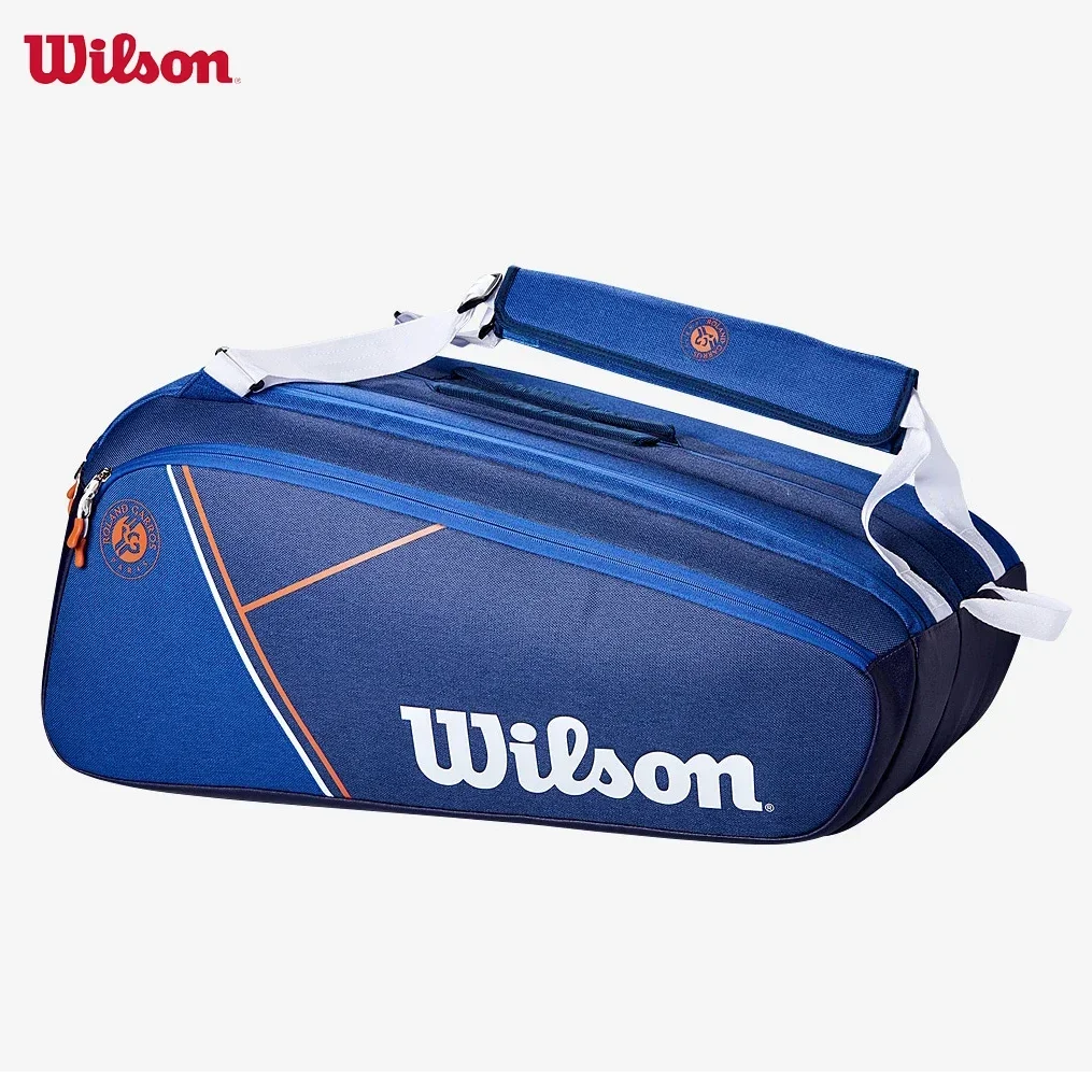 

Wilson Roland Garros Super Tour 15PK tennis racket bag with French large opening thermal protective lining and shoe compartment