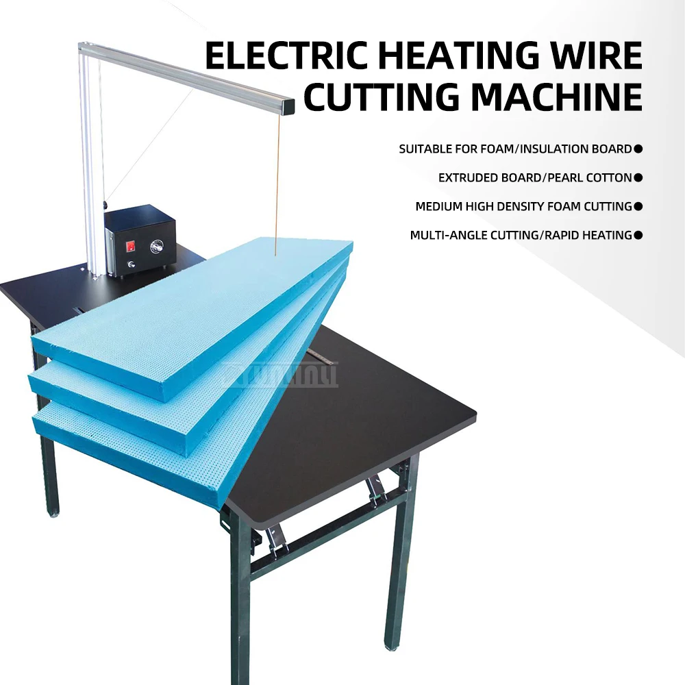 High Power Bench Type Foam Cutting Machine with Hot Wire for Pearl Cotton Extrusion Board Hot Melt Knife for Precision Cutting