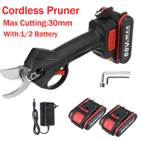 88VF Cordless Pruner Rechargeable Battery Pruning Shear Electric Scissors Bonsai Pruning Fruit Tree Branches Cutter Landscaping