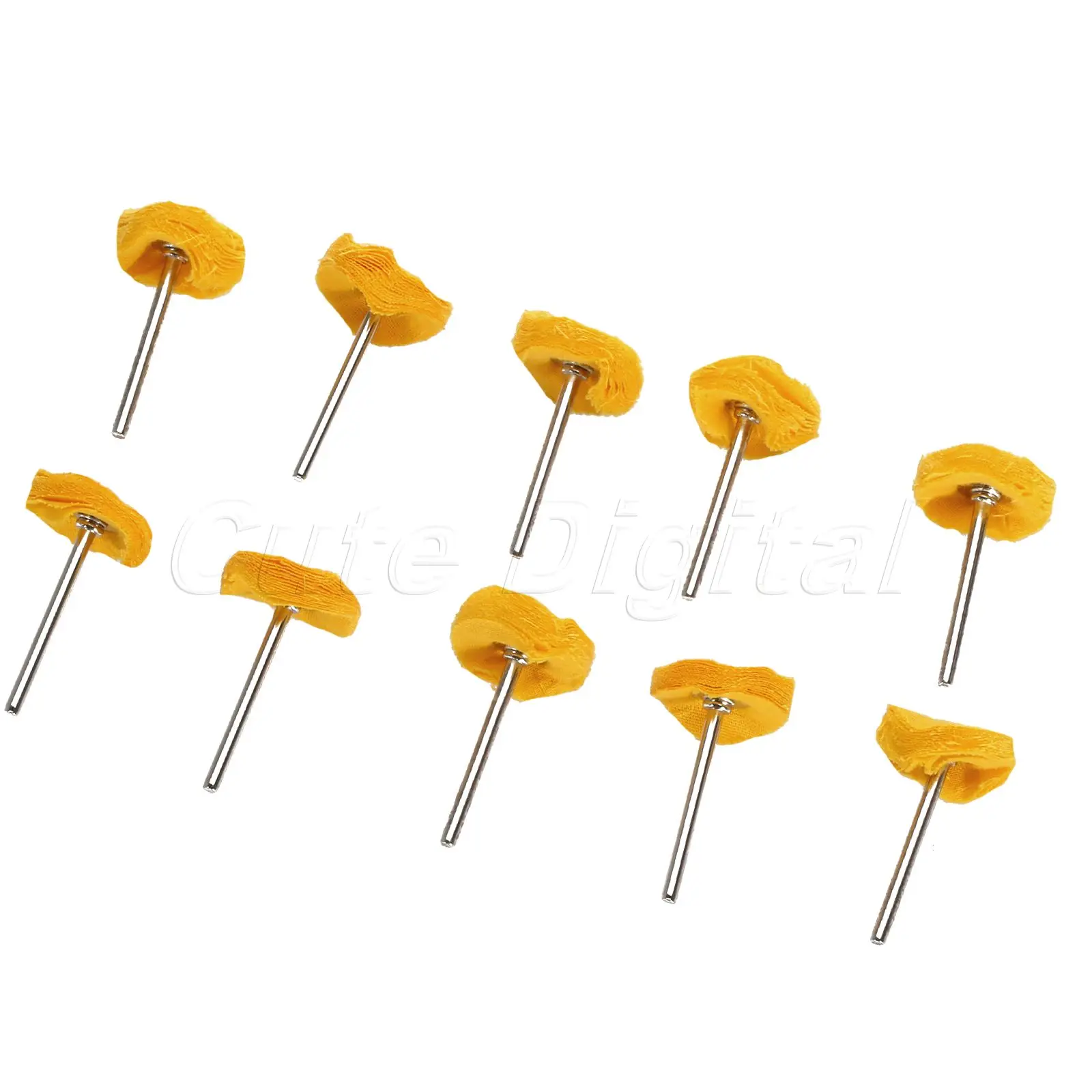 10 Stuks 25X3Mm Polijsten Polijsten Pad Voor Metalen Doek Schuren Ontbramen Wiel Pad Voor Roterende Gereedschap Dremel Accessoires Reinigingstool