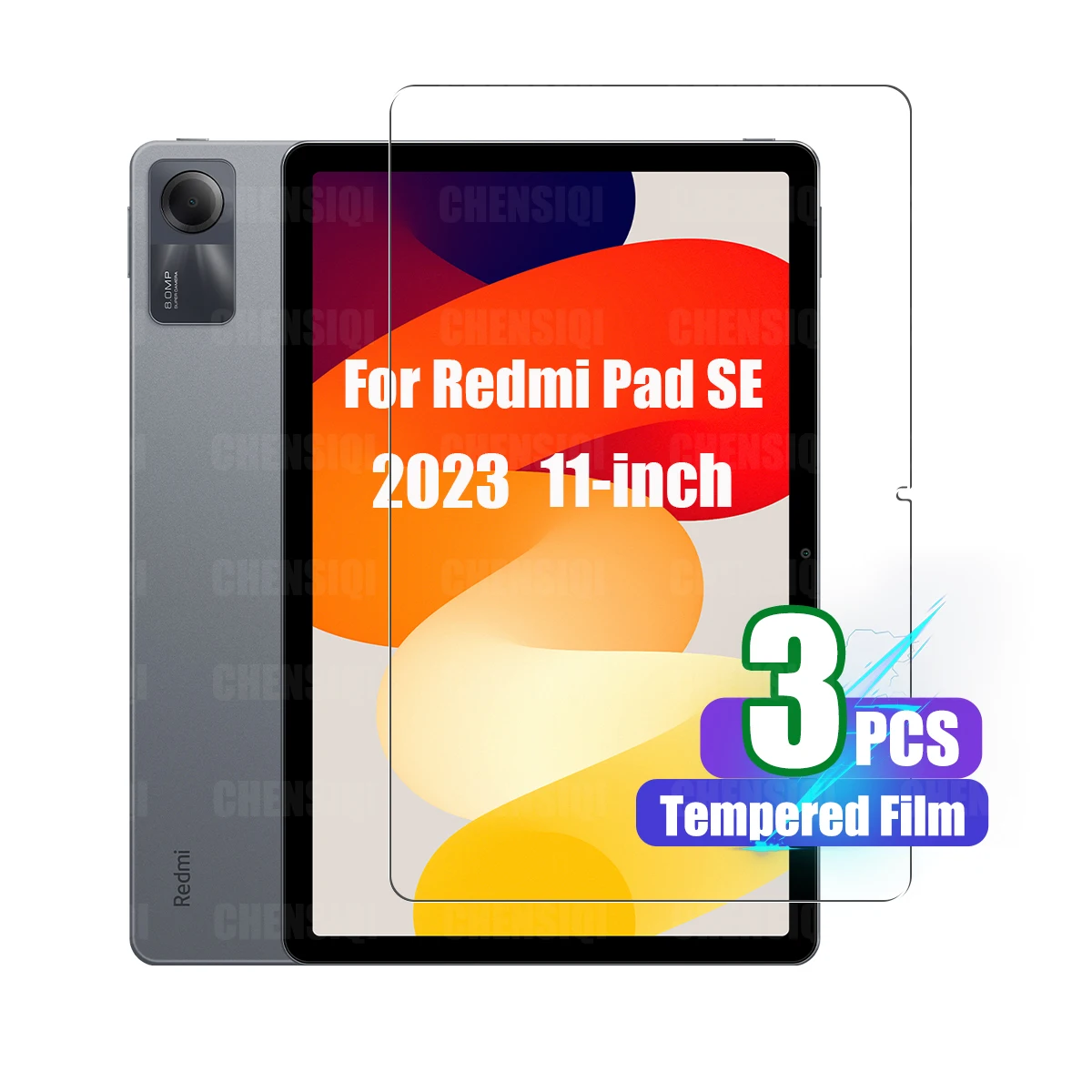 Protetor de Tela HD para Redmi Pad, Vidro Temperado, Anti Risco, Dureza 9H, 11 ", 11", 2023