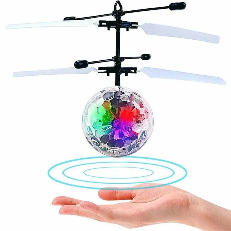 LED Light Luminous Flying Ball Toys Electric Float Flight Balls Electronic Infrared Induction Aircraft Helicopter for Kids Gift