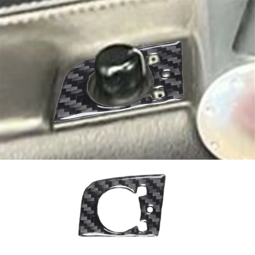 

1Pcs Car Interior Rear View Mirror Control Button Panel Carbon Fiber Trim Sticker For Audi TT 8N 2001-2006 Styling Accessories