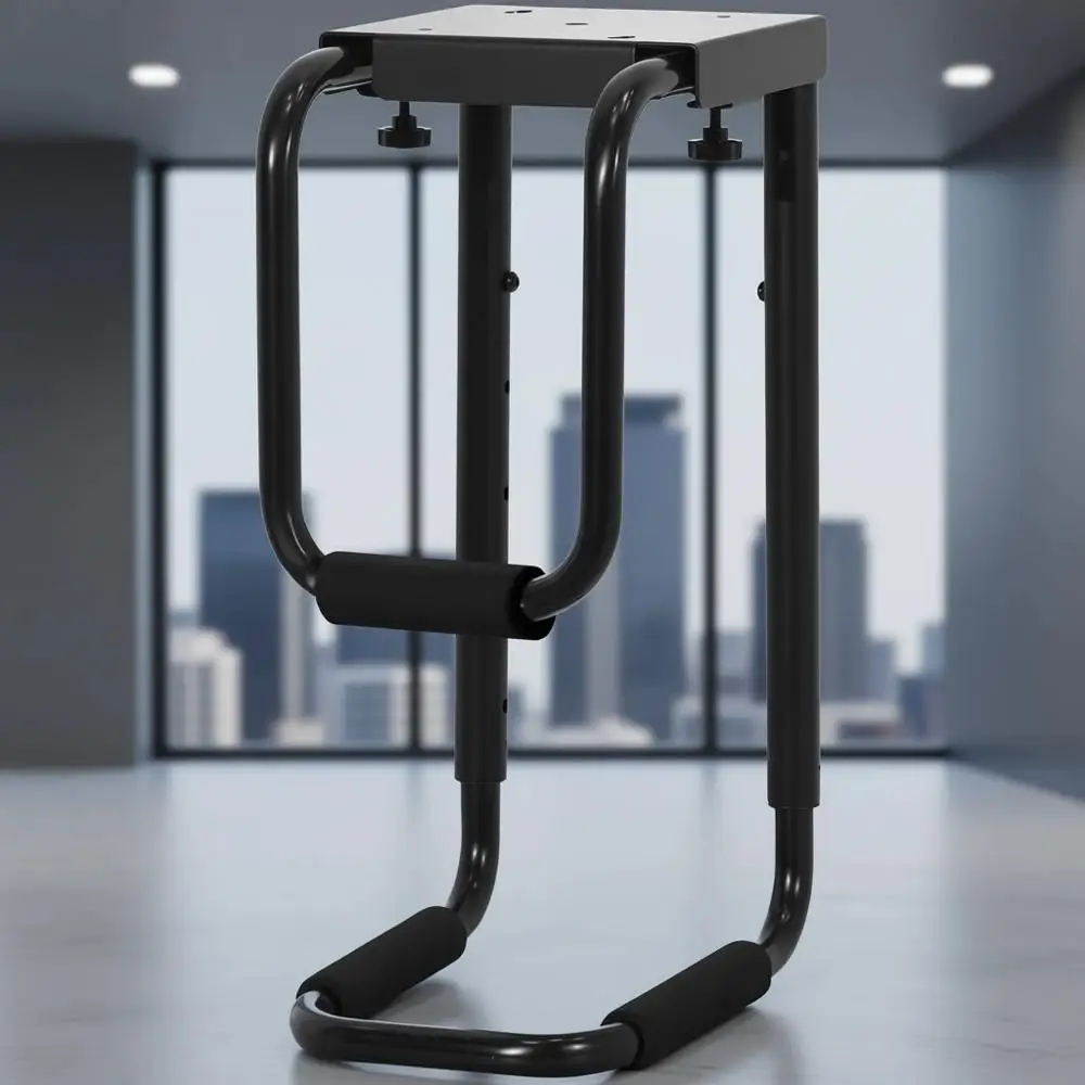 

Adjustable Under-Desk PC Mount for Home and Office, Secure Locking, Supports Up to 66 lbs, Black