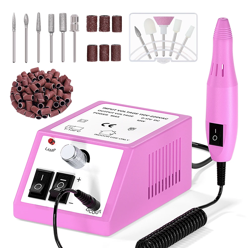 

CNHIDS Nail Drill Electric Apparatus For Manicure With Milling Cutters Drill Bits Set Gel Cuticle Remover Pedicure Machine Nail