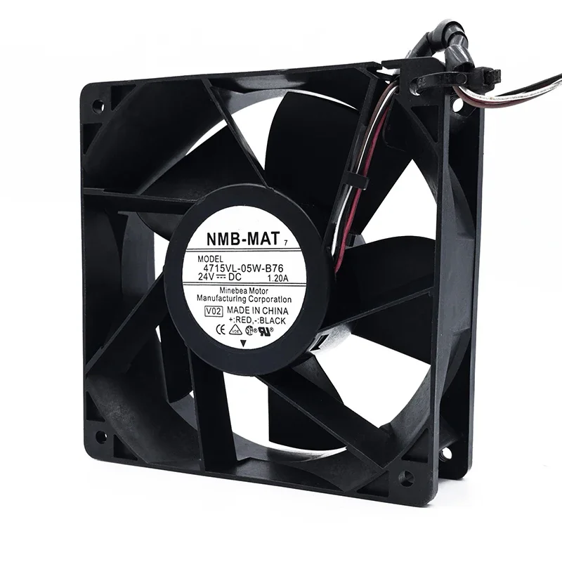 120*120*38MM NMB 4715VL-05W-B76 24V 1.20A 12CM 12038 ACS880 inverter cooling fan