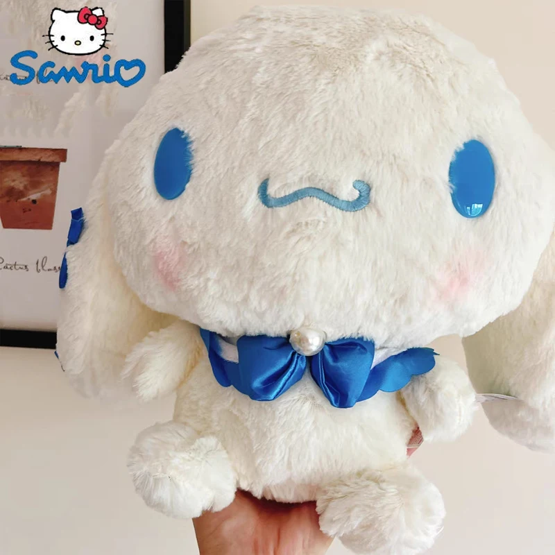 

Sanrio Kawaii Cinnamoroll плюшевая игрушка Лолита милая кукла подушка Аниме Фигурка Спящая мягкая плюшевая подушка красивый лук детская игрушка