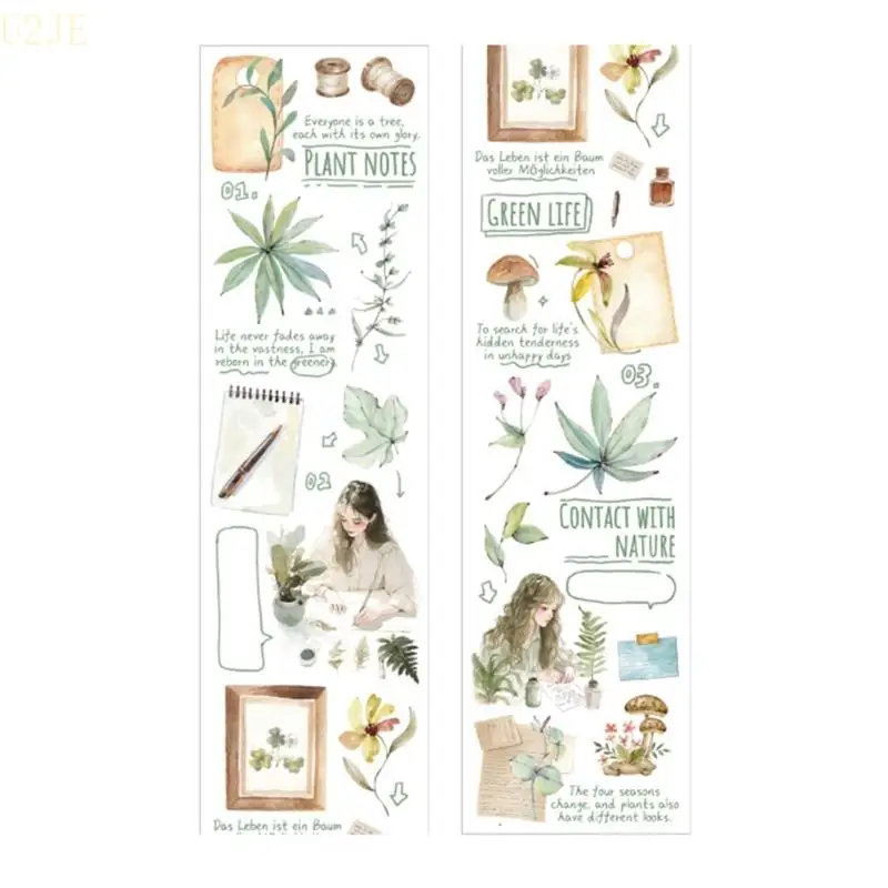 شريط زخرفي جمالي u2JE 6mmx2m شريط Scrapbooking Tape Tape Clel