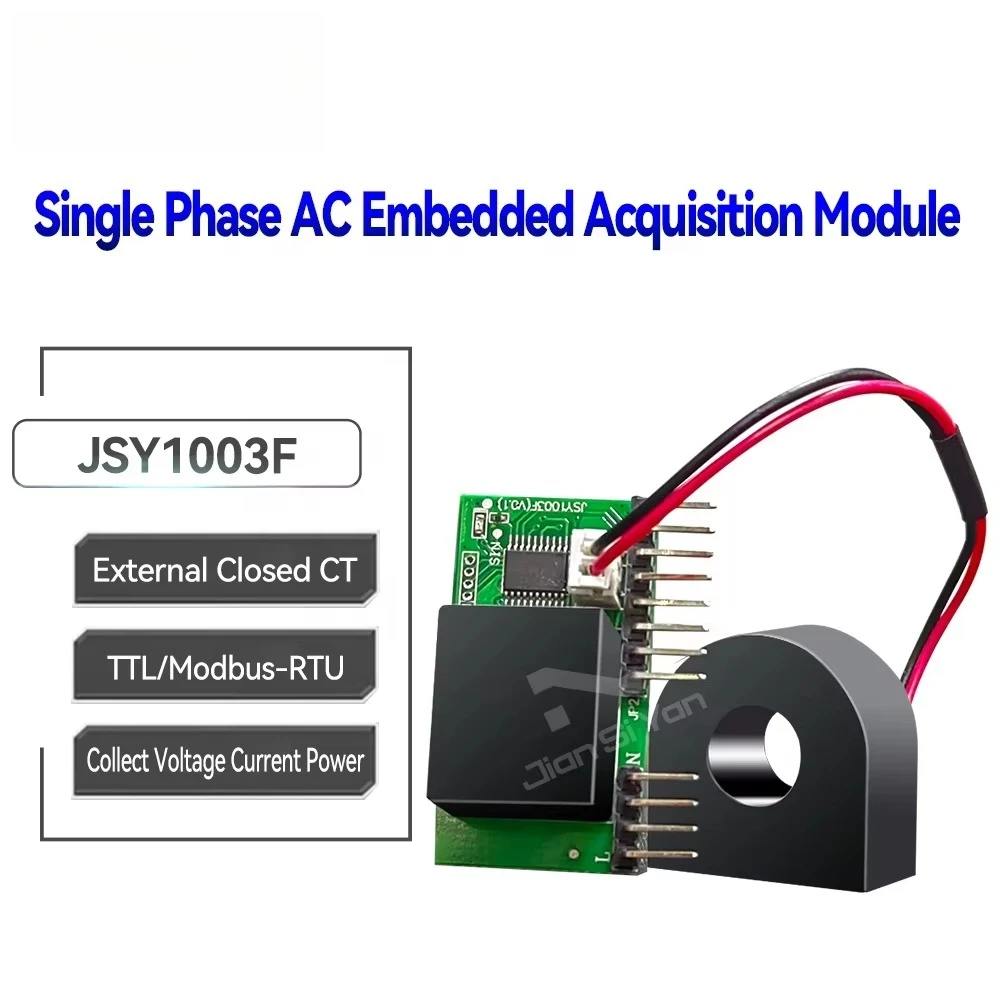5pcs 1003F Single Phase Metering AC 20mA-50A TTL Modbus-RTU Embedded Energy Meter Module