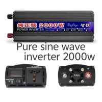 Pure Sine Wave Inverter 1000W-2600W 12V 24V 48V 60V to AC 110V 220V Voltage Transformer Power Converter for Off-Grid Systems