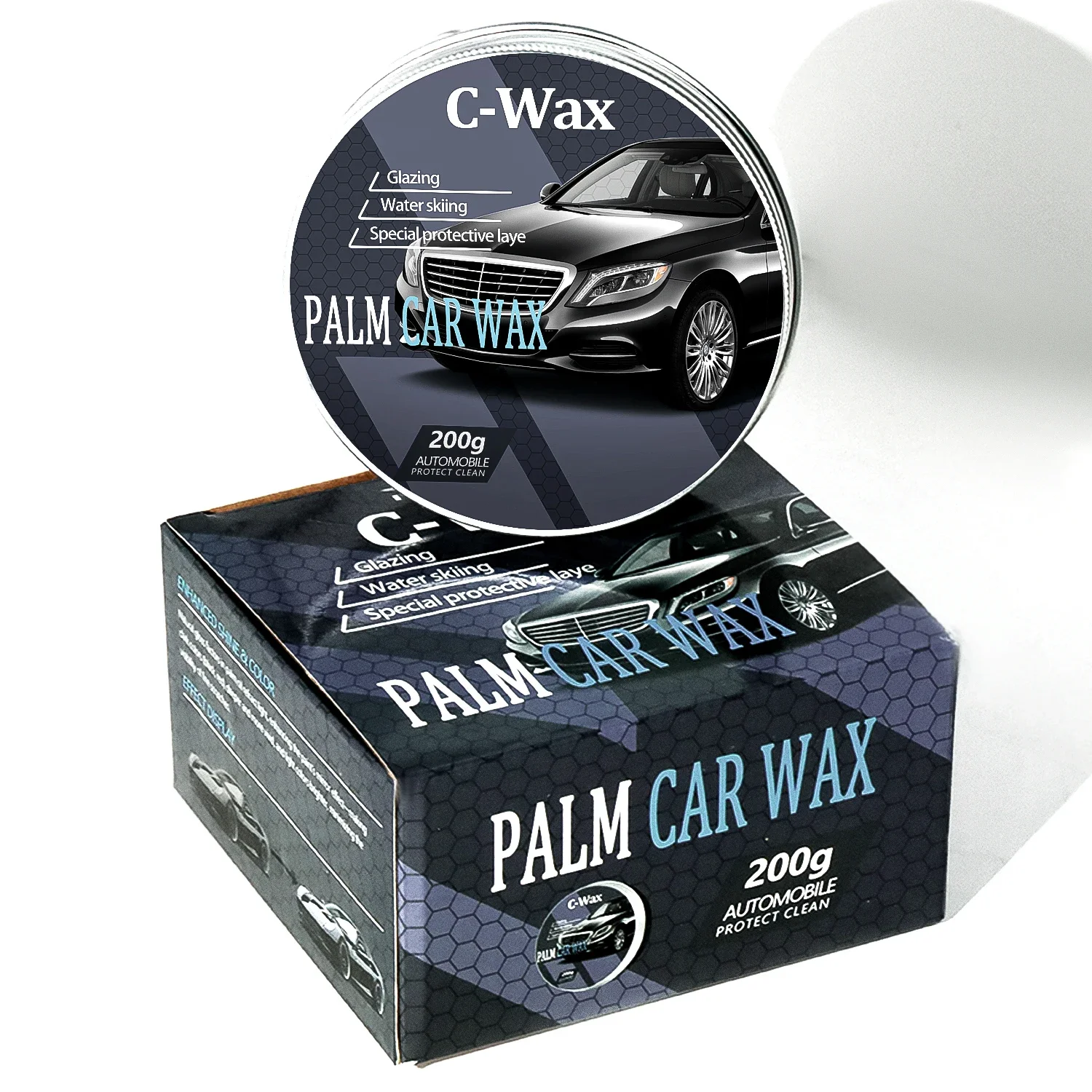 

200 г паста для карнаубы, автомобильный воск, воск для ухода за краской, бразильская полирующая восковая паста, глянцевое блестящее супергидрофобное покрытие, остекление