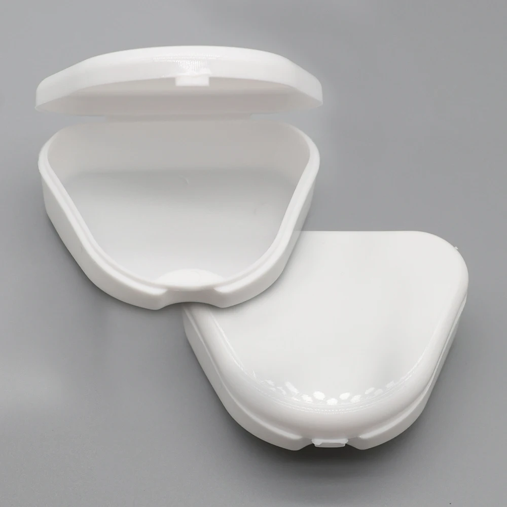 

1pc Triangle Denture Box Orthodontic Retainer Storage Case False Teeth Container Mouth Guard Organizer Oral Care