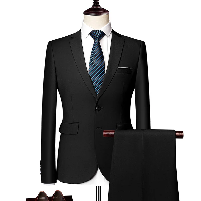 G063 Slim Fit Colbert, Formele Jurk, Pak Voor Mannen, Bruidegom Top