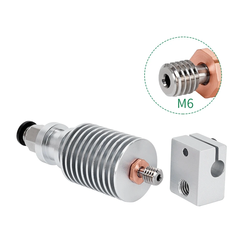 عالية الجودة E3D V6 الحلق V5 أجزاء طابعة ثلاثية الأبعاد CR10 ثنائية المعدن كسر الحرارة النحاس مطلي MK8 الحلق ل كوبرا 2 سلسلة CR10S CR6 SE #3