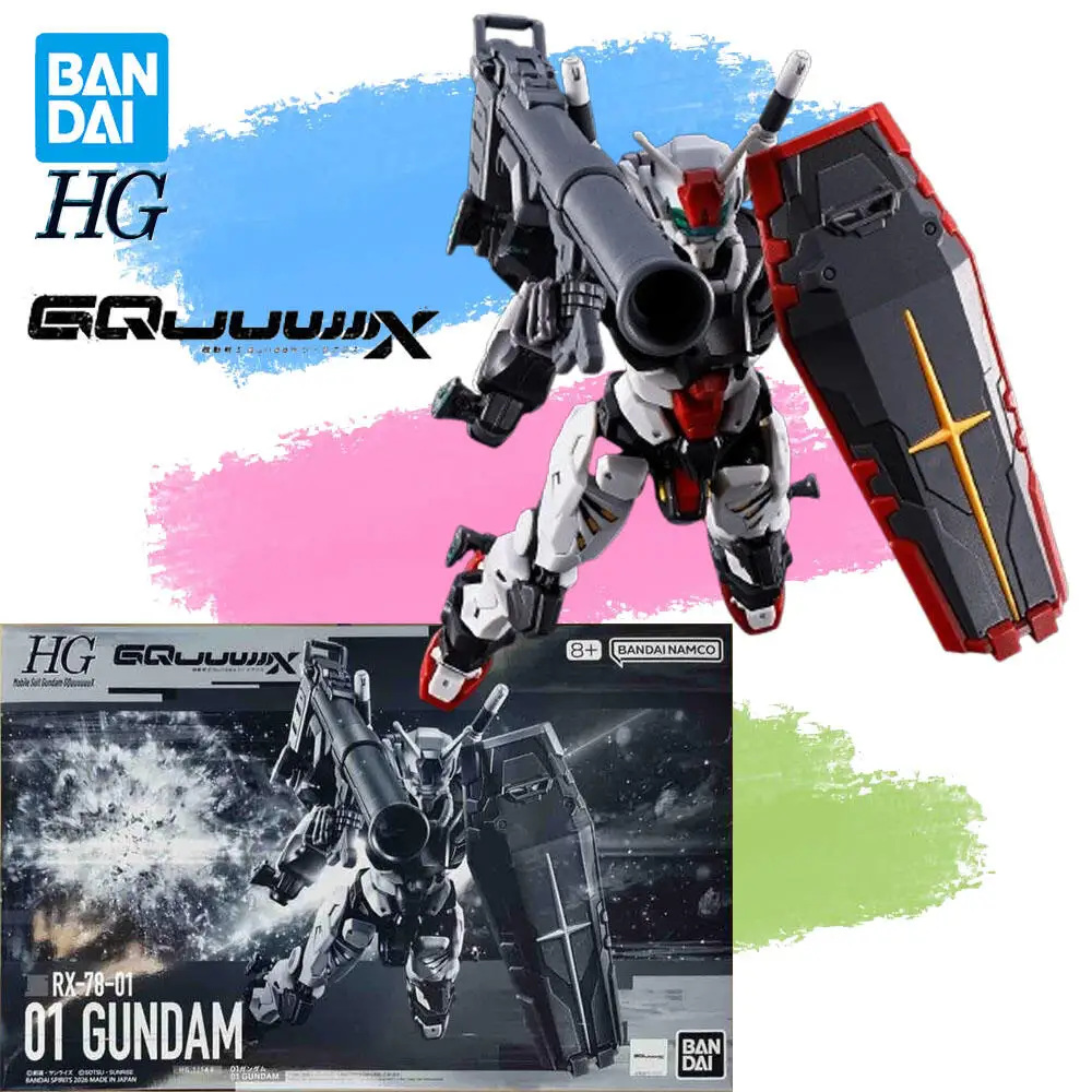 

В наличии Оригинальная фигурка BANDAI HG Mobile Suit Gundam GQuuuuuuX 01 Gundam, аниме-модель, игрушка