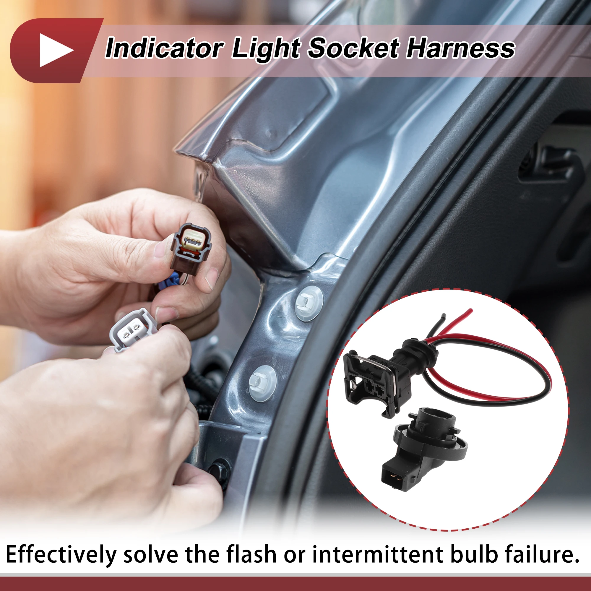 UXCELL Indicator Light Socket Wiring for Renault Trucks Kerax 300 97-05 No.5001834564