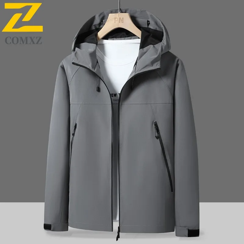 

EiAO Windbreaker Unisex Autumn Lightweight Jacket Waterproof Windproof Colorblock Hiking Coat for Camping Fishing Outdoor Wear