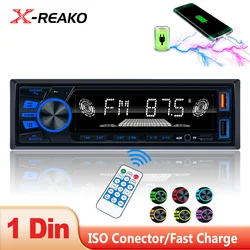 Autoradio X-REAKO 820 Lecteur MP3 Tuner FM avec entrée AUX Fonction de charge USB BT SD avec télécommande sans fil au volant