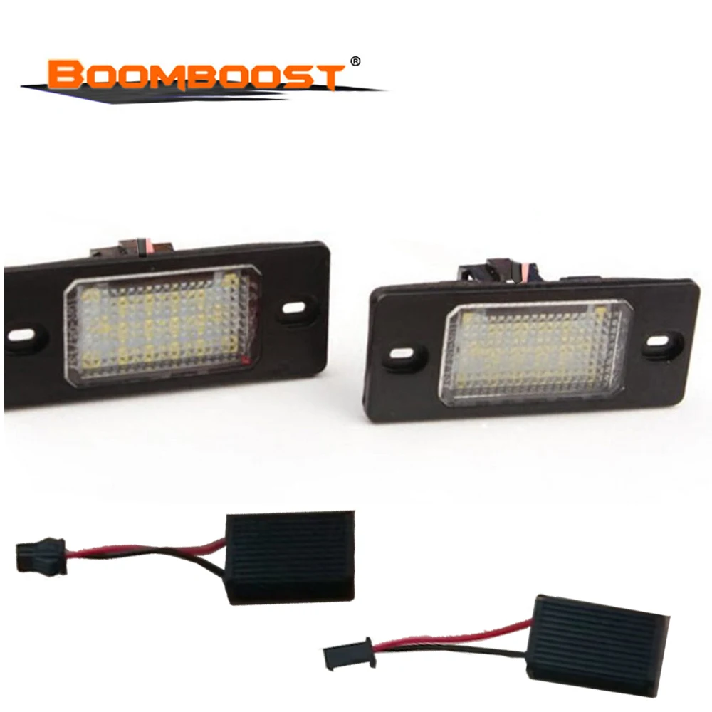 1. Error‑Free OBC LED License Plate Lights 2Pcs 3528SMD 50000H Lifespan Fit Porsche Cayenne VW Touareg Golf 5 Touring