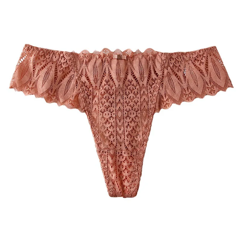 セクシーなシームレスレース通気性速乾ローウエストTパンツソングパンティー女性用通気性のある透かし彫りシームレスセクシーな下着