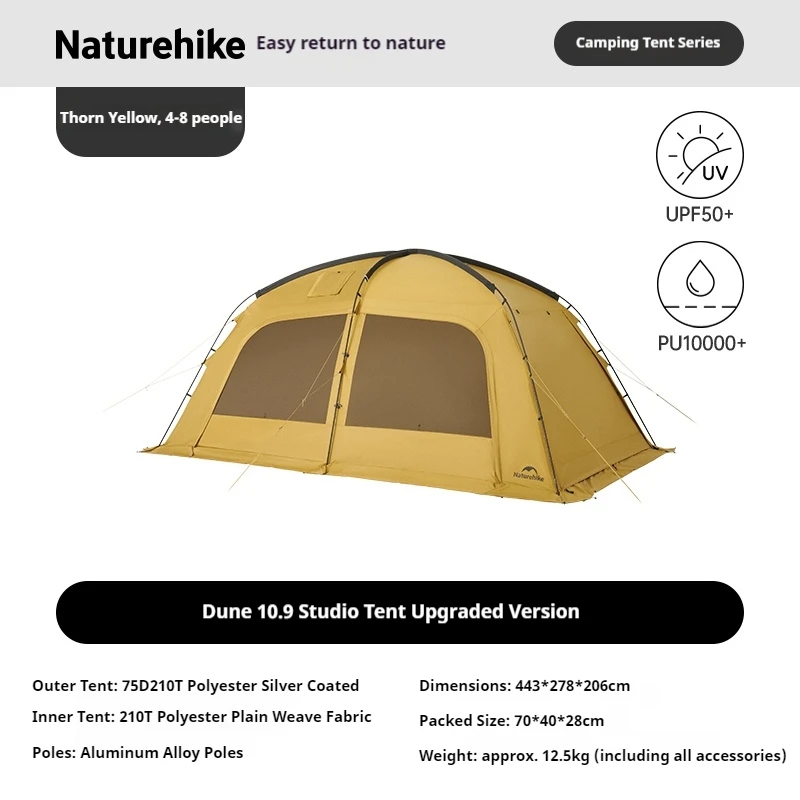 Naturehike Dune 10.9 Tent 5-8 Person 4-Season