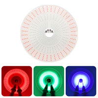 2pcs 80mm 12V RGB COB LED Light Round Circular Lamp 30W High Bright LED Chip for DIY Decor Landscape Lights Color Car Lamp DC12V