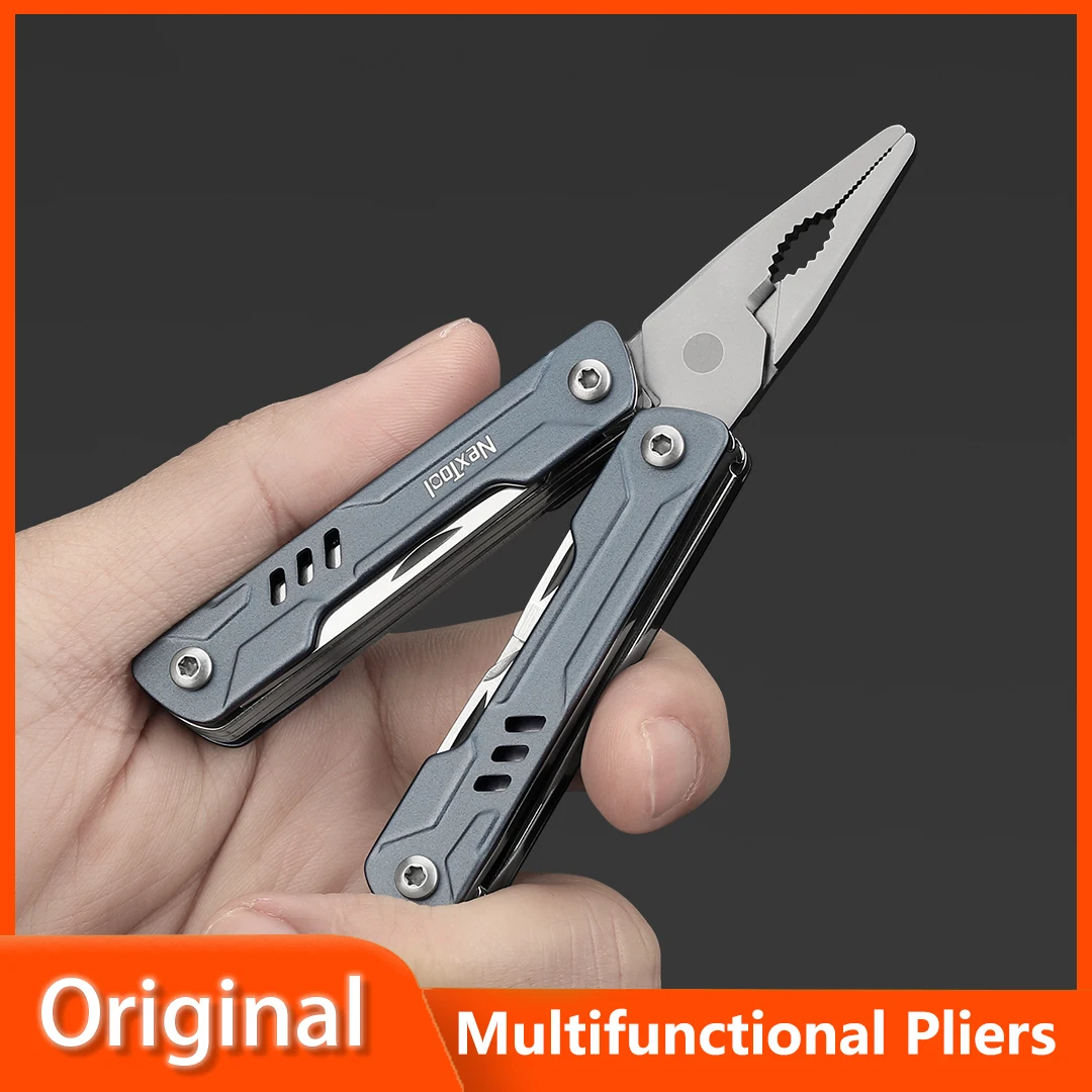 Nextool Multifunctional Pliers Outdoor Mini Combination Folding Tool Scissors, Screwdriver, Bottle opener