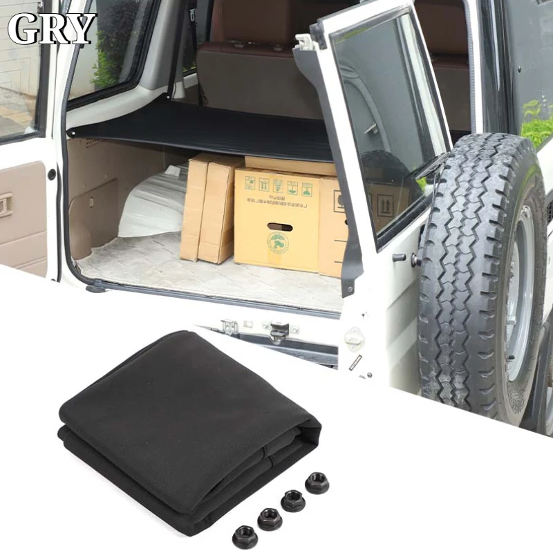Car Trunk Cargo Cover Luggage Shade Shield Trim For Toyota Land Cruiser 76 LC76 2007-2026 Black Interior Car Accessories