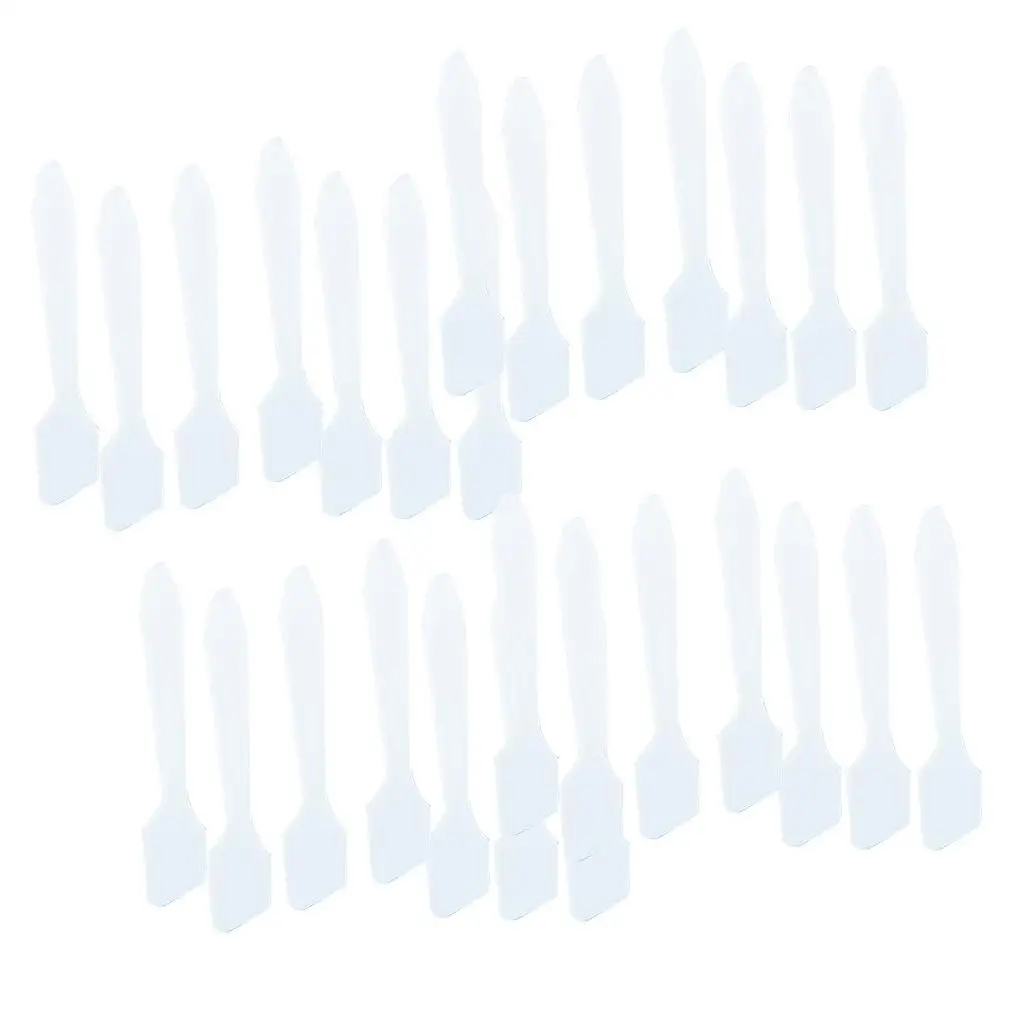 100Pcs Plastic Spatula Disposabled Cosmetic Spoon Skin Care Cream Face Mask Mixing Spoon Beauty Tool