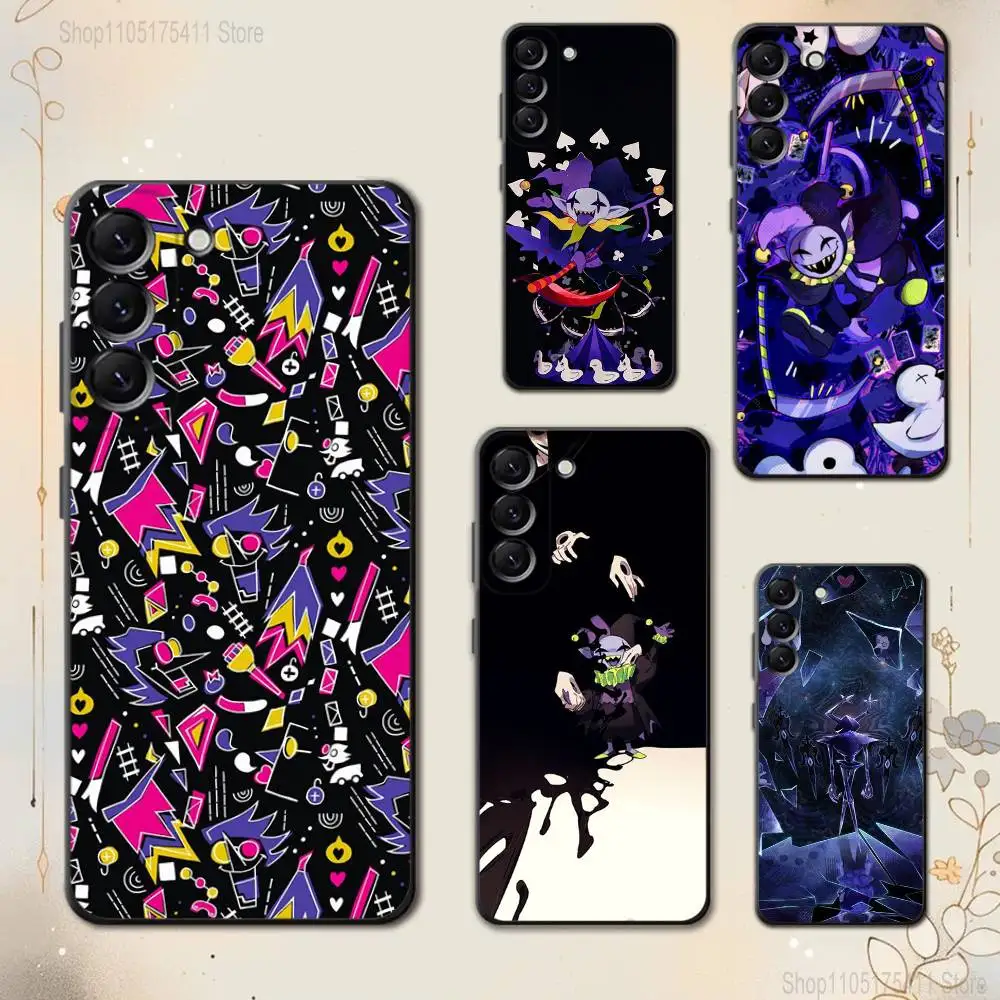 

Jevil D-Deltarune Game Phone Case For Samsung Galaxy A 73,72,51,53,52,71,22,5G,Note,J7,8,9 Soft Black Cover