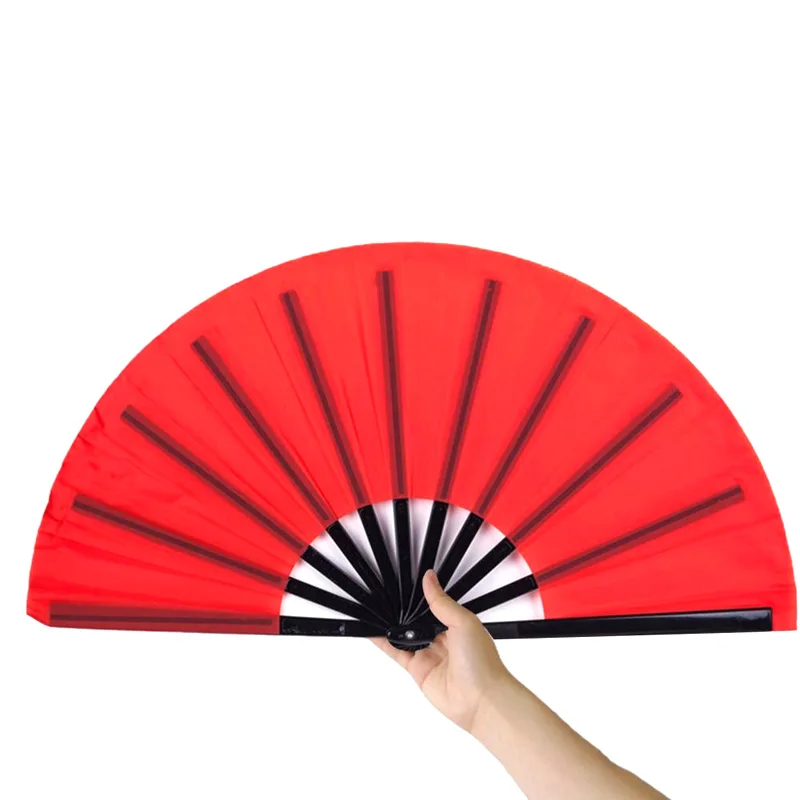 New Chinese Martial Arts Kung Fu Fan Tai Chi Dance Fan Stage Performance Folding Fan DIY Graffiti Solid Color Fan Photo Prop