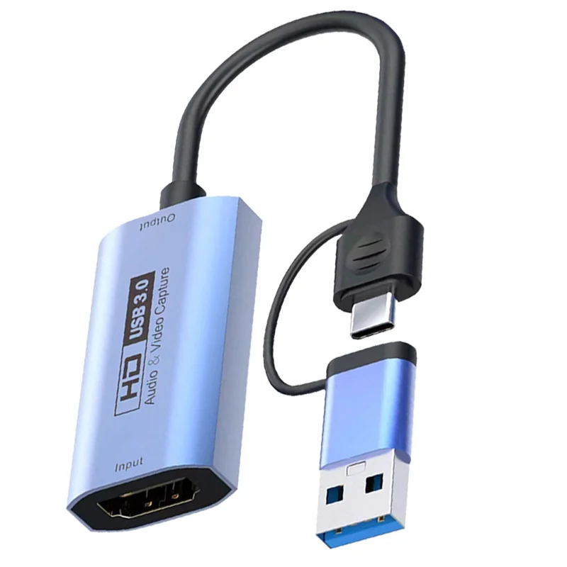 USB الصوت والفيديو بطاقة التقاط الصوت والفيديو HD بطاقة التقاط الصوت والفيديو لعبة تسجيل مباشر جامع الفيديو