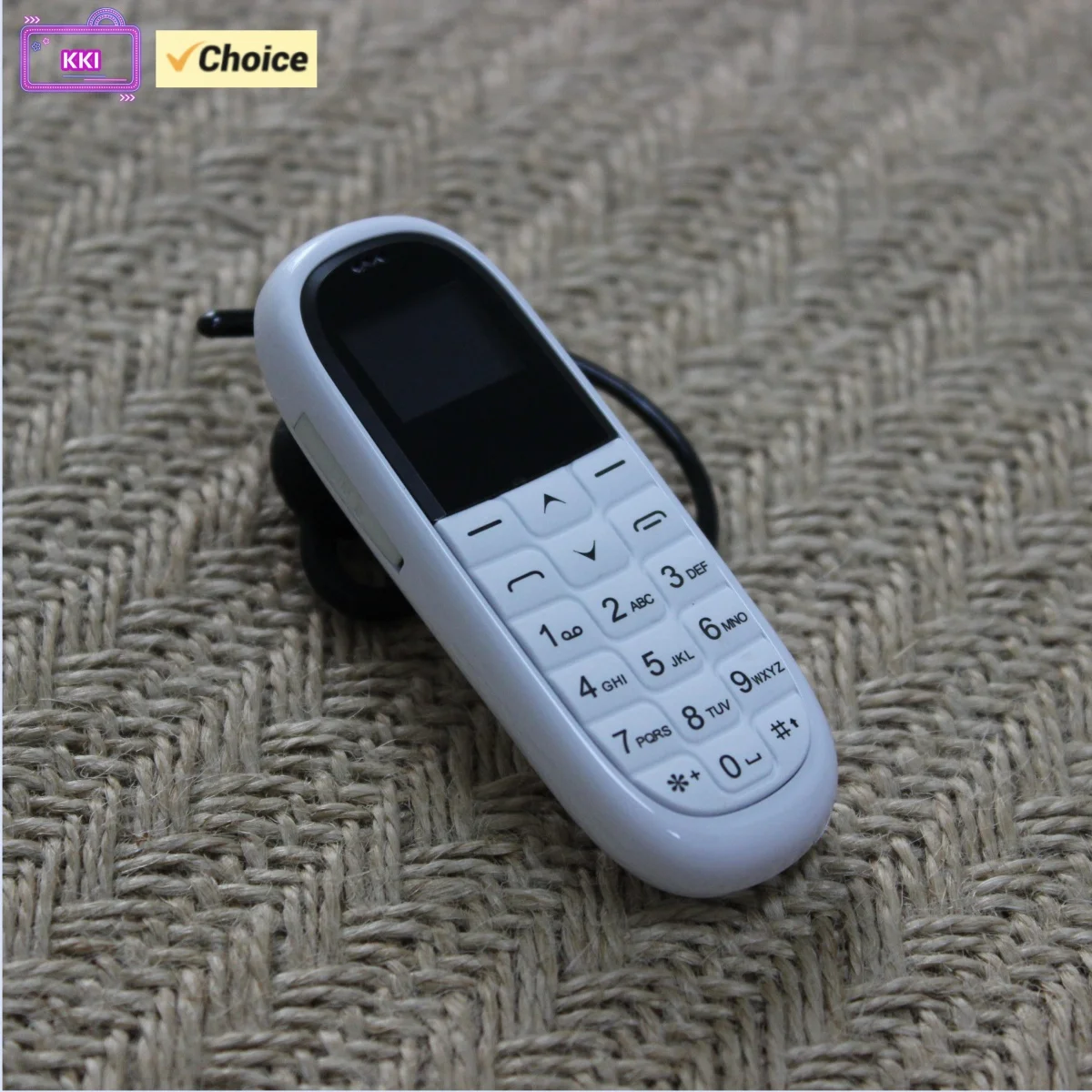 AEKU KK1 Unlocked New MiniMobile Phone Bluetooth Earphone Voice Changer Dialer Automatic Call Recording Portable Cheap Cellphone