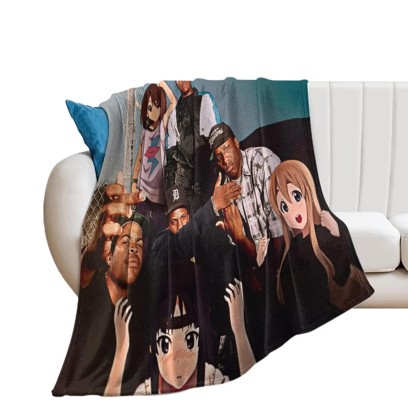 Outta Sakuragaoka High School Throw Blanket Shaggy for sofa Thin Blankets