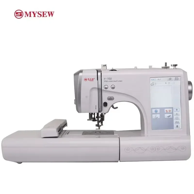 2026 New ModelMYSEW V700 2023 Beginners Home Small Automatic Computerized Embroidery Machine For Household Machine Embroidery
