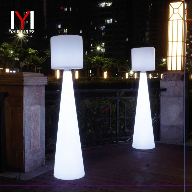 External LED Luminous Floor Lamp Remote Control Colorful Lamp Full Body Bar