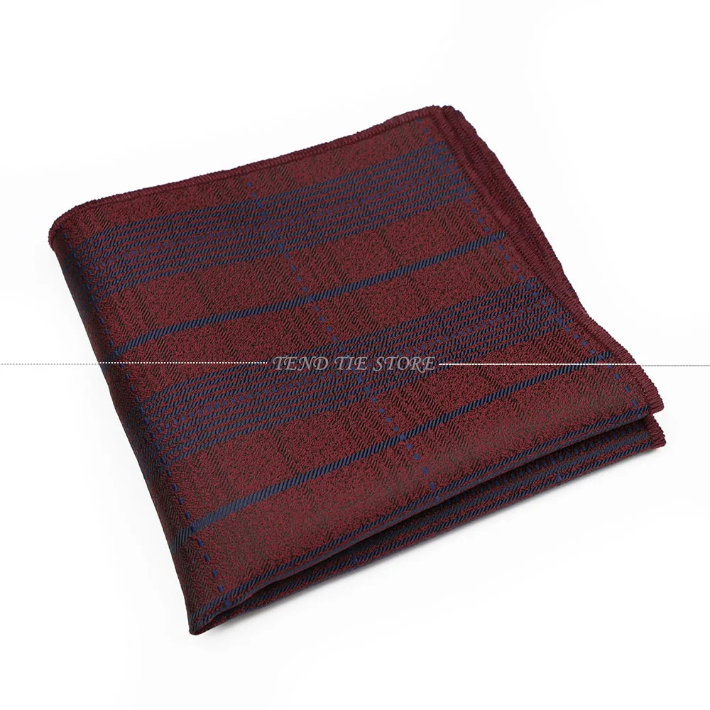 Men's Striped Floral Pocket Square for Weddings