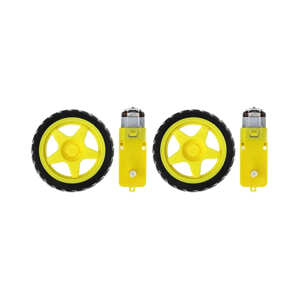 For DIY Car Projects Color As Shown In The Picture for arduino Tire Motor 6V Gear Motor DIY Car Projects Distance Measurement