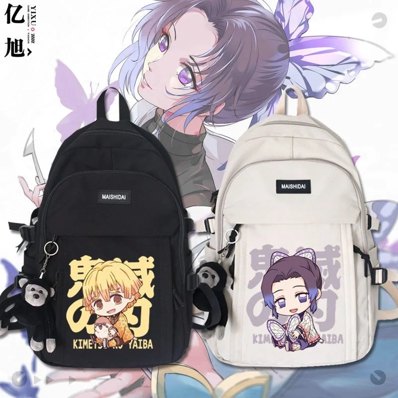 

Demon Slayer Tanjirou Nezuko Inosuke Cartoon Backpack Teenarges Schoolbag Boys Girls Fashion Mochila Laptop Outdoor Travel Bags